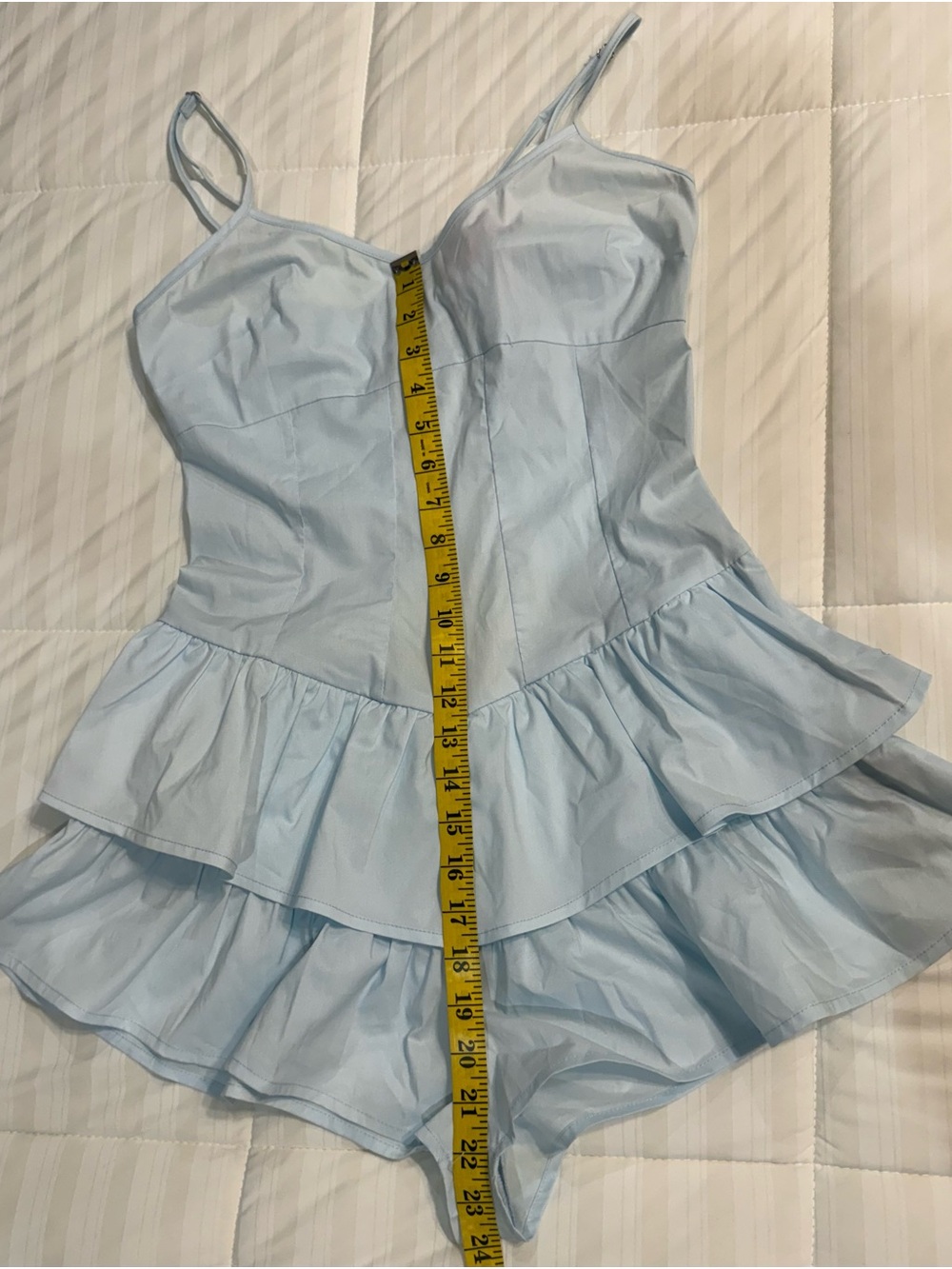 Edikted Light Blue Ruffled Romper.NWT - Picture 7 of 8
